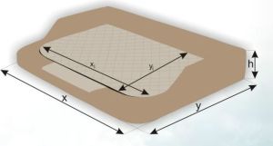 Hobbydog Legowisko Medico Lux - Grafit z czarnym materacem XXL 11