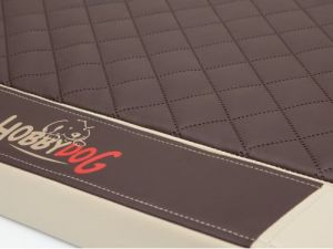 Hobbydog L (R1) Legowisko Medico Lux (Skaj) Beżowy Z Brązowym Materacem 3