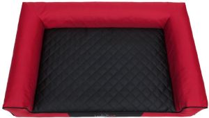 Hobbydog Legowisko Victoria - Czerwony z czarnym materacem XL 2