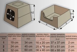 Hobbydog Legowisko Piramida - Beż w kości R3 8