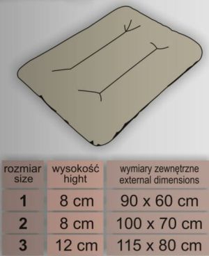 Hobbydog Materac Eko prestiż - Jasny brąz w łapki R1 6