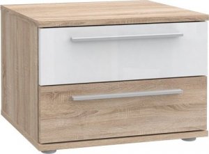 Forte Komoda Dąb Sonoma - Biały połysk 1
