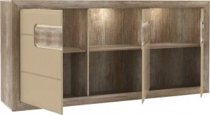 Forte Komoda Dąb antyczny - Beż połysk 2