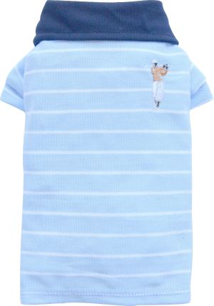 DoggyDolly Koszulka polo w paski, niebieska, XS 18-20cm/31-33cm 1