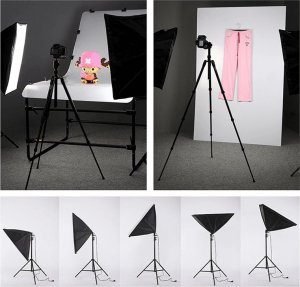 Lampa studyjna Retoo 2 LAMPY FOTOGRAFICZNE 1200W STATYW SOFTBOX 50X70cm 7