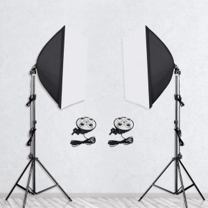Lampa studyjna Retoo 2 LAMPY FOTOGRAFICZNE 1200W STATYW SOFTBOX 50X70cm 9