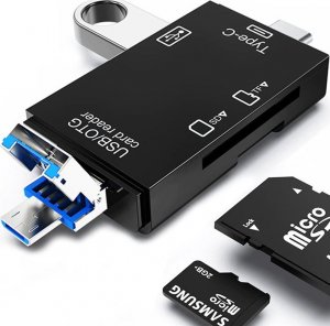 Czytnik Retoo 5W1 CZYTNIK KART SD TF USB MICRO TYP-C MICROSD USB-C 1