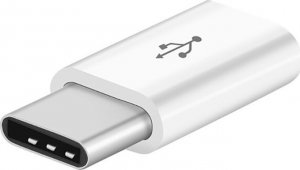 Adapter USB Retoo USB-C - microUSB Biały  (E176-1) 1