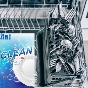 Retoo TABLETKI DO ZMYWARKI CLASSIC ALL IN 21W1 50SZT XXL 3