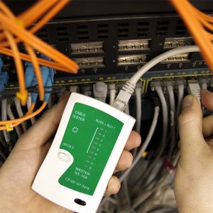 Retoo Tester sieciowy + zaciskarka + stripper RJ45 8