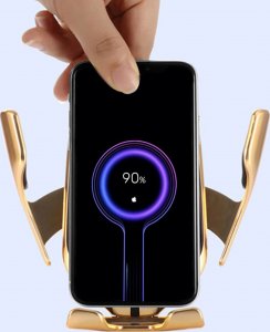 Retoo UCHWYT SAMOCHODOWY NA TELEFON Z INDUKCYJNĄ ŁADOWARKĄ 9