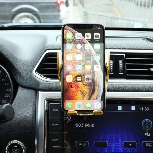 Retoo UCHWYT SAMOCHODOWY NA TELEFON Z INDUKCYJNĄ ŁADOWARKĄ 10