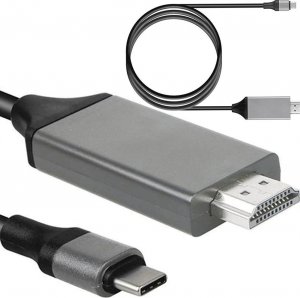 Kabel USB Retoo USB-C - HDMI 2 m Czarno-szary (E494) 1