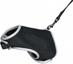 Trixie Szelki dla kota ze smyczą, XXL, 36–54 cm, 1,20 m, czarne 2