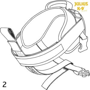 Trixie Pas do uprzęży Julius-K9 1501 czarny 4