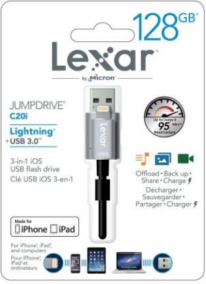 Pendrive Lexar JumpDrive C20i 128GB (LJDC20I-128BBEU) 2