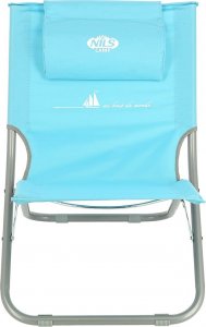 Nils Extreme NC3136 NIEBIESKI KRZESŁO PLAŻOWE Z PODUSZKĄ NILS CAMP 6