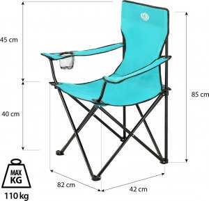Nils Extreme NC3044 KRZESŁO TURYSTYCZNE NILS CAMP (Turkusowy) 25
