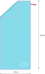 Nils Extreme NCR13 RĘCZNIK Z MIKROFIBRY 200X90 cm NILS CAMP (Szary) 19