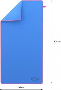 Nils Extreme NCR13 RĘCZNIK Z MIKROFIBRY 200X90 cm NILS CAMP (Niebieski) 9
