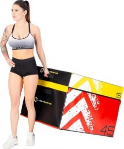 HMS PYBS01 (4 CZĘŚCI) SKRZYNIE PLYOMETRYCZNE SOFT ZESTAW HMS PREMIUM 4