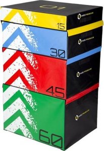 HMS PYBS01 (4 CZĘŚCI) SKRZYNIE PLYOMETRYCZNE SOFT ZESTAW HMS PREMIUM 6