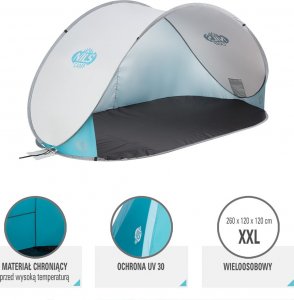 Nils Extreme NC3174 NAMIOT PLAŻOWY SAMOROZKŁADAJĄCY PODŁOGA NILS CAMP (Szary) 4