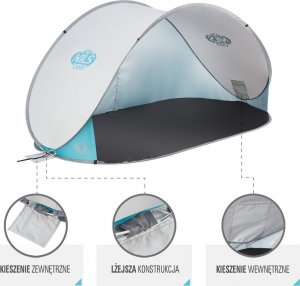 Nils Extreme NC3174 NAMIOT PLAŻOWY SAMOROZKŁADAJĄCY PODŁOGA NILS CAMP (Turkusowy) 3