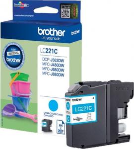 Tusz Brother tusz oryginalny Ink LC-221C Cyan - LC221C 1