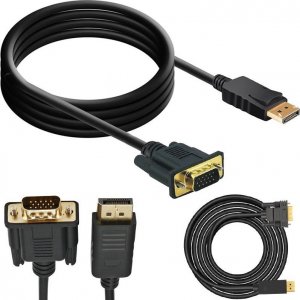 Kabel Retoo DisplayPort - D-Sub (VGA) 1.8m czarny (E375) 3