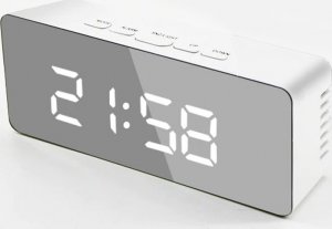 Retoo BUDZIK ZEGAR ELEKTRONICZNY TERMOMETR LUSTRO LED 24/7 11