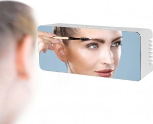 Retoo BUDZIK ZEGAR ELEKTRONICZNY TERMOMETR LUSTRO LED 24/7 8