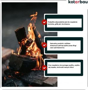 Kotarbau DUŻA ROZPAŁKA DO KOMINKA PIECA PODPAŁKA 2600 SZT 3