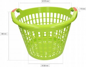 Kotarbau KOSZ OGRODNICZY 35 L AŻUROWY WARZYWA PRANIE TRAWĘ 2