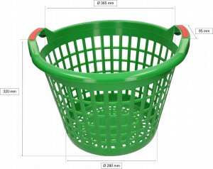 Kotarbau KOSZ OGRODNICZY 25 L AŻUROWY WARZYWA PRANIE TRAWĘ 2