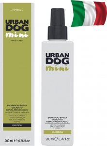 Urban Dog URBAN DOG delikatny Suchy Szampon (bez spłukiwania) w sprayu dla szczeniąt bogaty w proteiny mleka 200ml 1