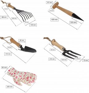 Kotarbau KOMPLET OGRODNICZY ZESTAW GRABKI ŁOPATKA WIDEŁKI 3