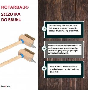 Kotarbau SZCZOTKA DO KOSTKI BRUKOWEJ DRUCIANA SKROBAK 2 SZT 4