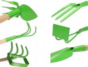 Kotarbau ZESTAW OGRODNIKA ŁOPATKA GRABKI WIDEŁKI MOTYKA 6 10