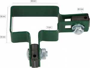 Kotarbau OBEJMA SŁUPKA PANELI OGRODZENIOWYCH 60x40 KONCÓWKA 2