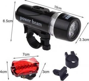 Retoo LAMPKA ROWEROWA LED OŚWIETLENIE ROWER PRZÓD + TYŁ 16