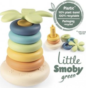 Smoby SMOBY Little Green Duża Piramidka z Krążków Bioplastik Palma 6el. 4