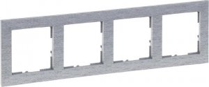 Legrand SUNO Ramka czterokrotna aluminium szczotkowane 721564 1