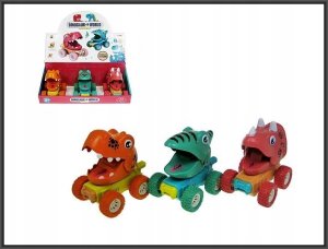 Figurka Hipo Dinozaur 11cm naciśnij i jedź 3 wzory HY-716 p9 mix cena za 1szt 2