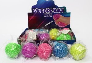 Hipo Piłeczka do ściskania neon perła 6cm 620723 p12 mix cena za 1 szt 4