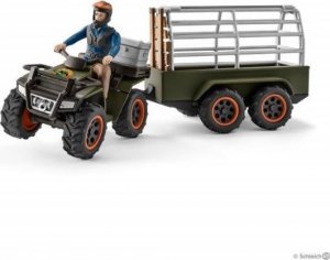 Figurka Schleich Schleich 42351 Kład z przyczepą i strażakiem 1