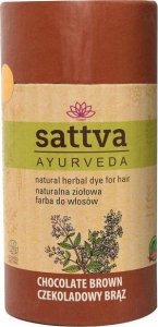 Sattva SATTVA_Natural Herbal Dye for Hair naturalna ziołowa farba do włosów Chocolate Brown 150g 1