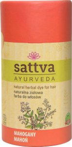 Sattva SATTVA_Natural Herbal Dye for Hair naturalna ziołowa farba do włosów Mahogany 150g 1