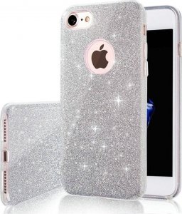 TelForceOne Nakładka Glitter 3w1 do iPhone 13 Mini 5,4" srebrna 1
