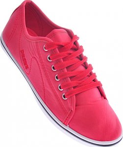 Pantofelek24 Wiązane czerwone tenisówki damskie /D7-1 12458 T096/ 39 1